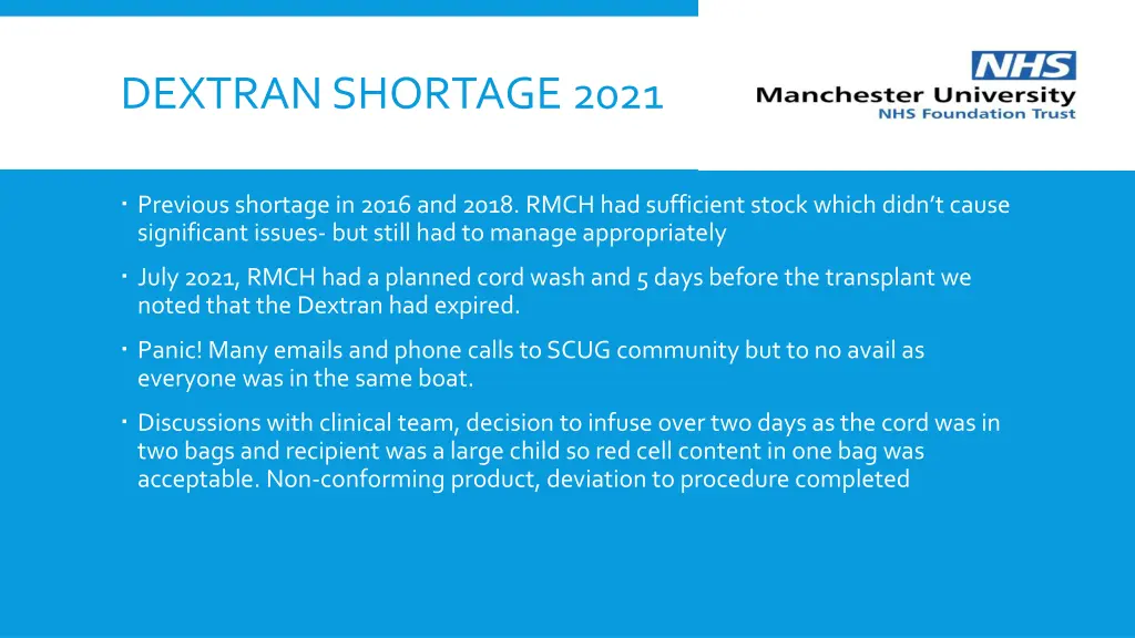 dextran shortage 2021