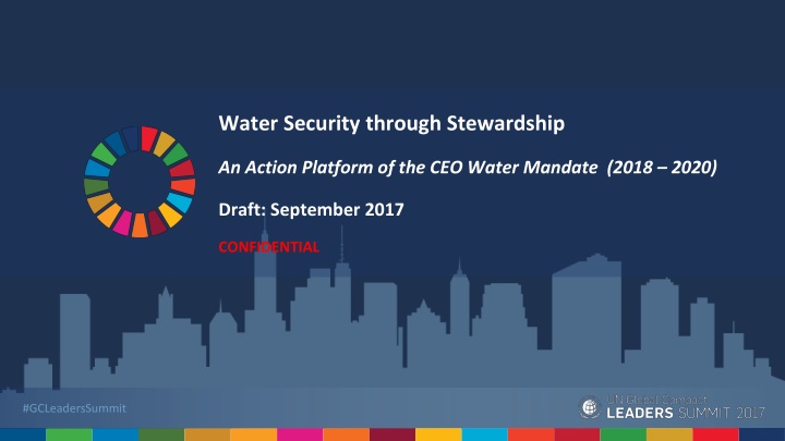 water security through stewardship