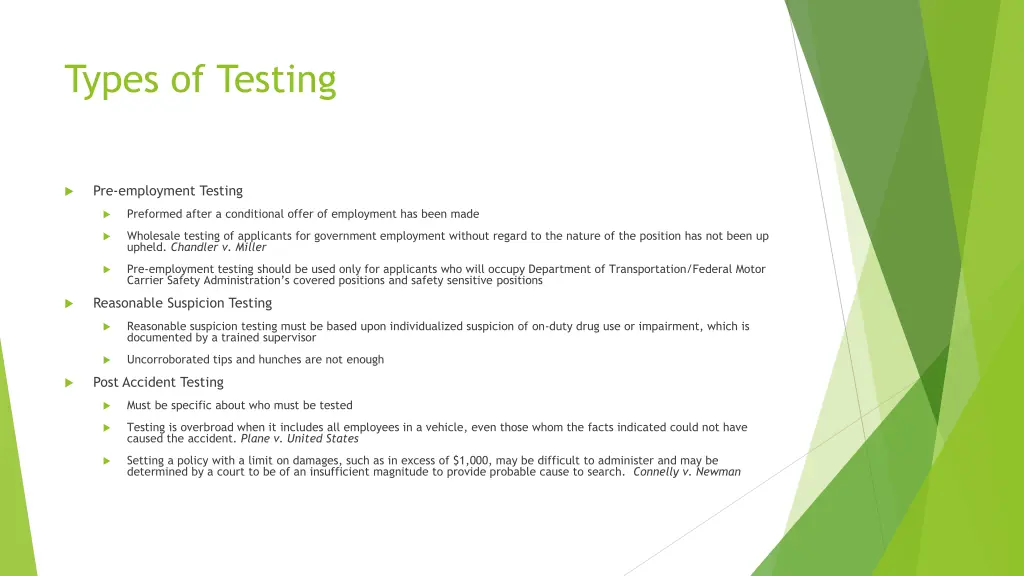 types of testing 1