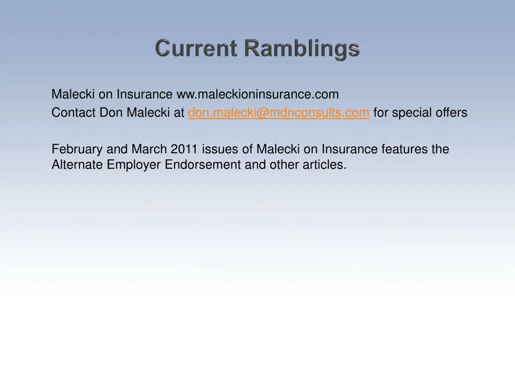 malecki on insurance ww maleckioninsurance