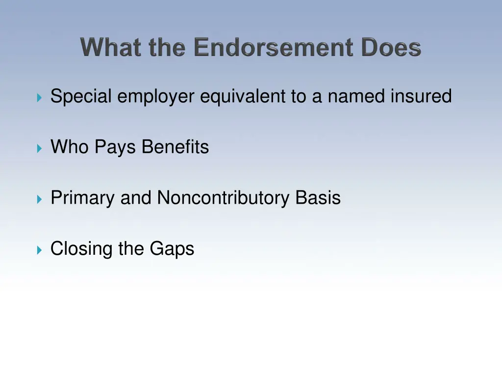 special employer equivalent to a named insured