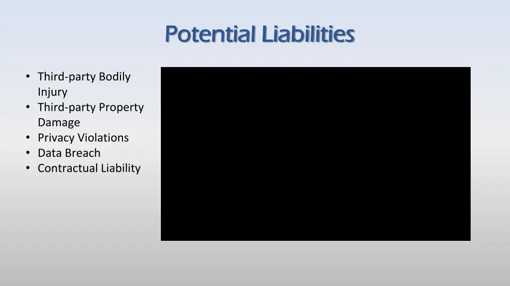 potential liabilities potential liabilities