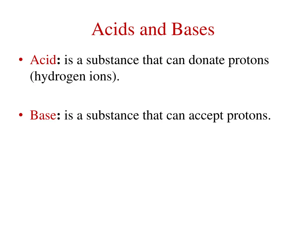 acids and bases 1