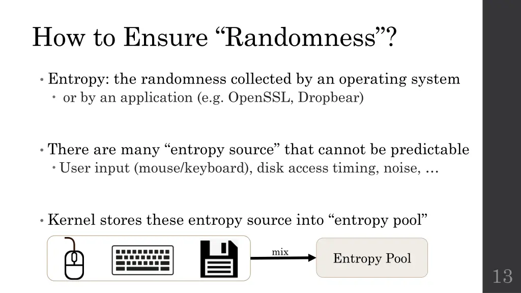 how to ensure randomness