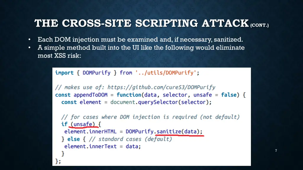 the cross site scripting attack cont 1