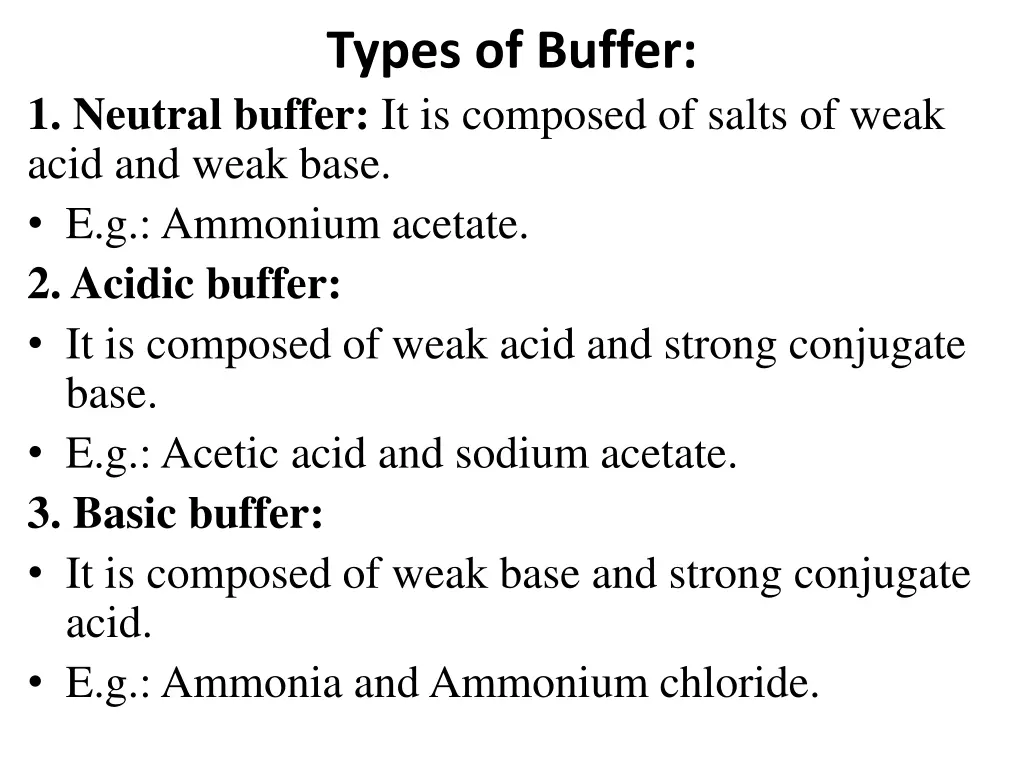 types of buffer