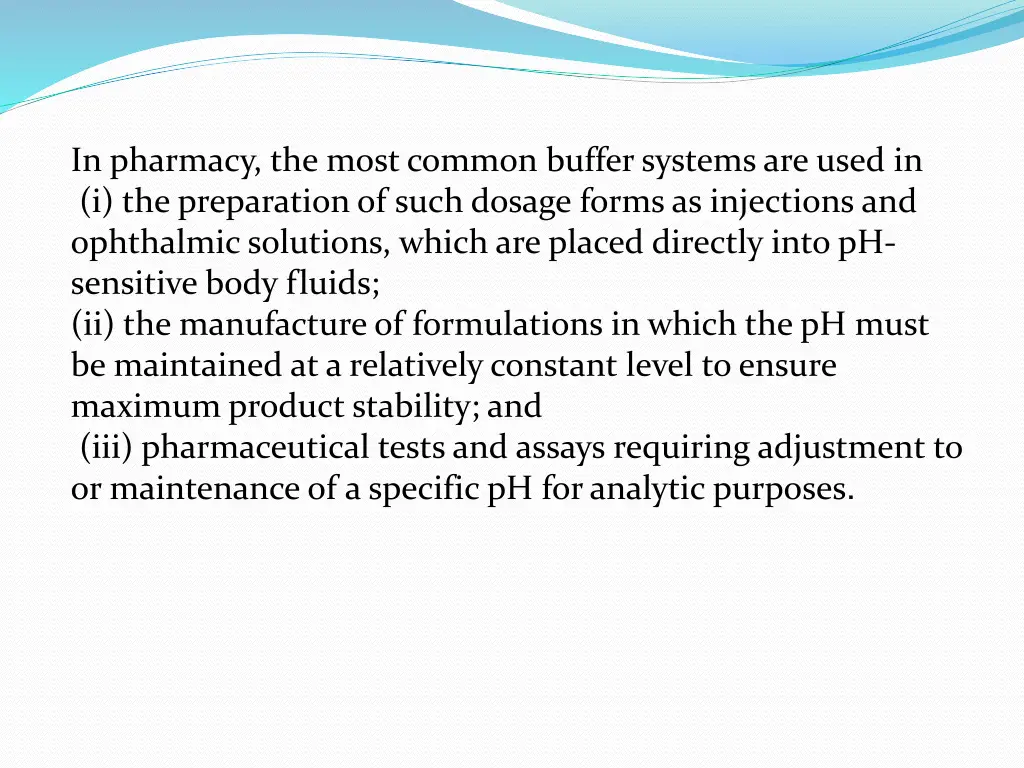 in pharmacy the most common buffer systems