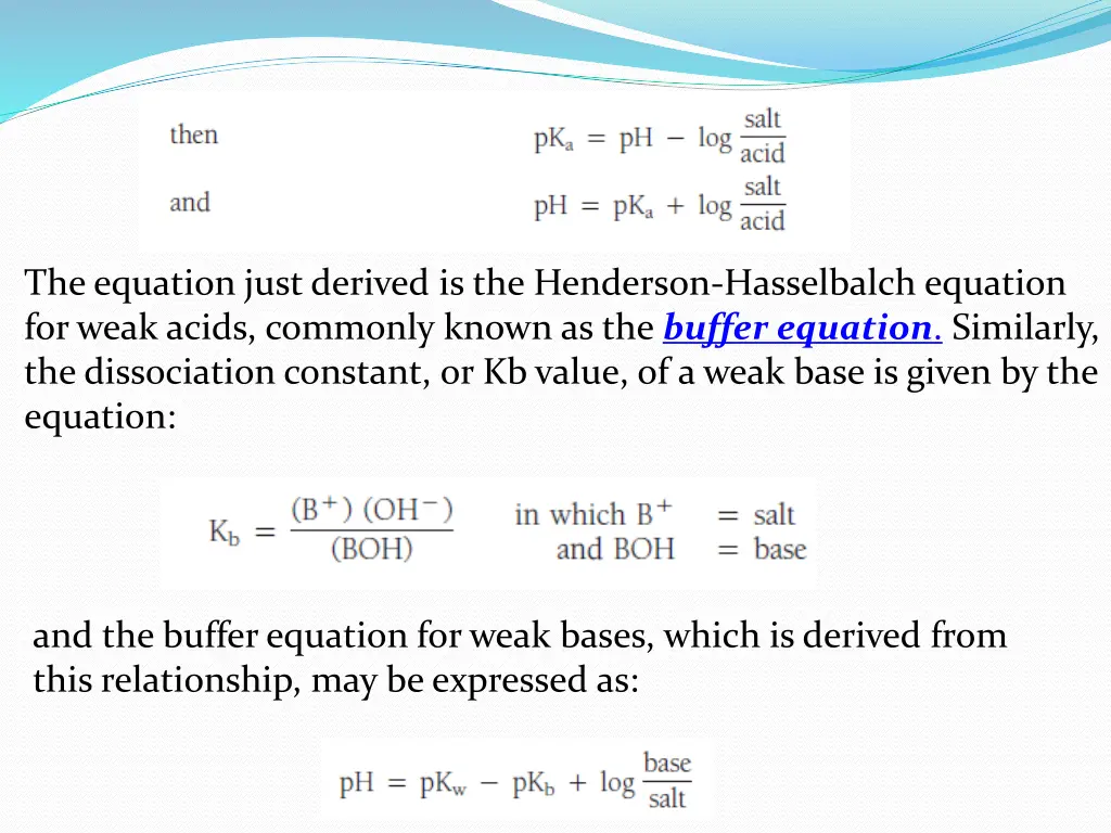 the equation just derived is the henderson