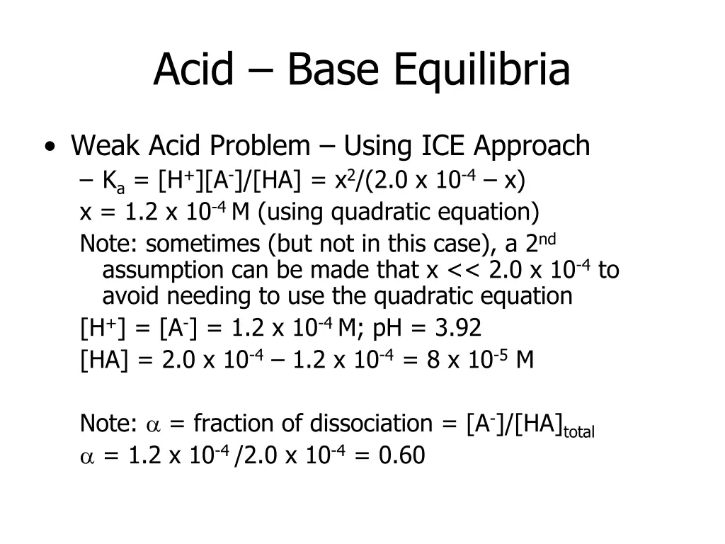 acid base equilibria 2