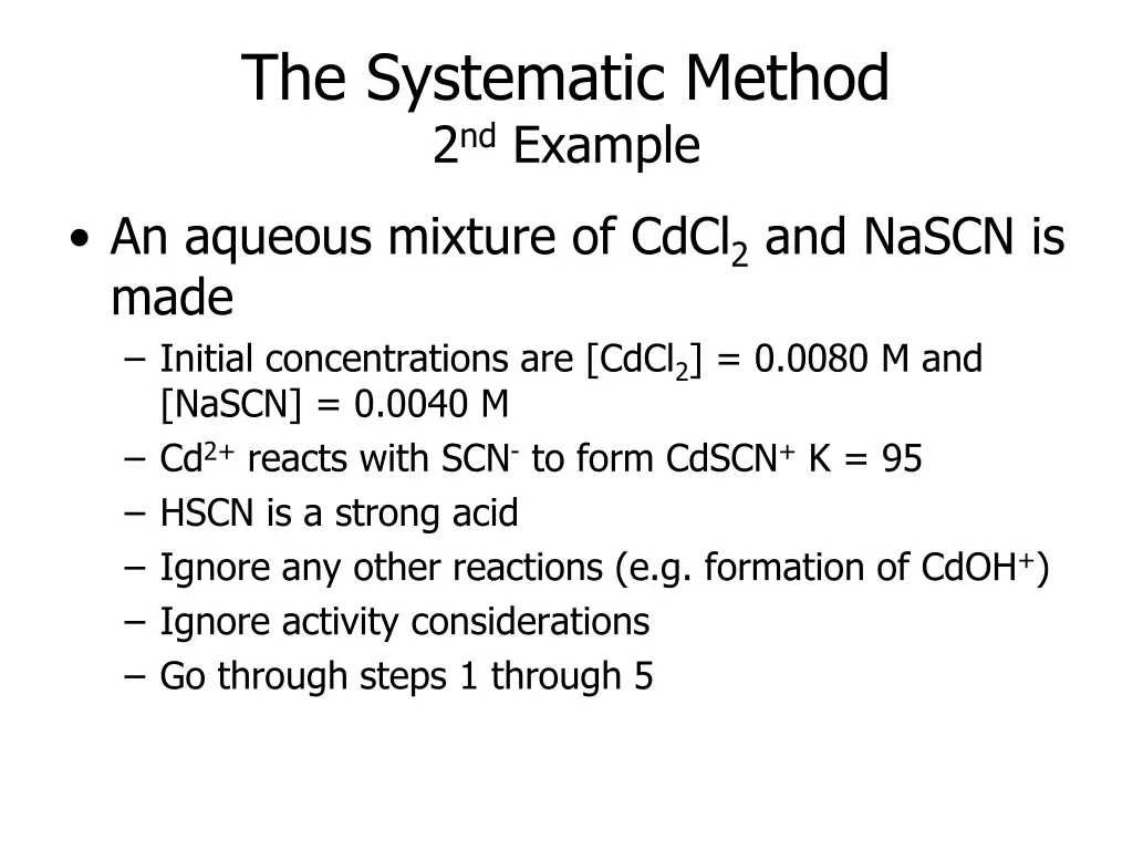 the systematic method 2 nd example