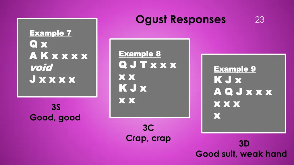 ogust responses