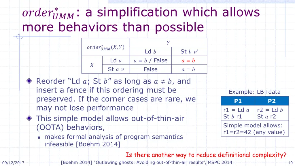 a simplification which allows