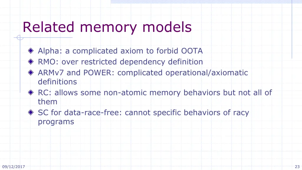 related memory models