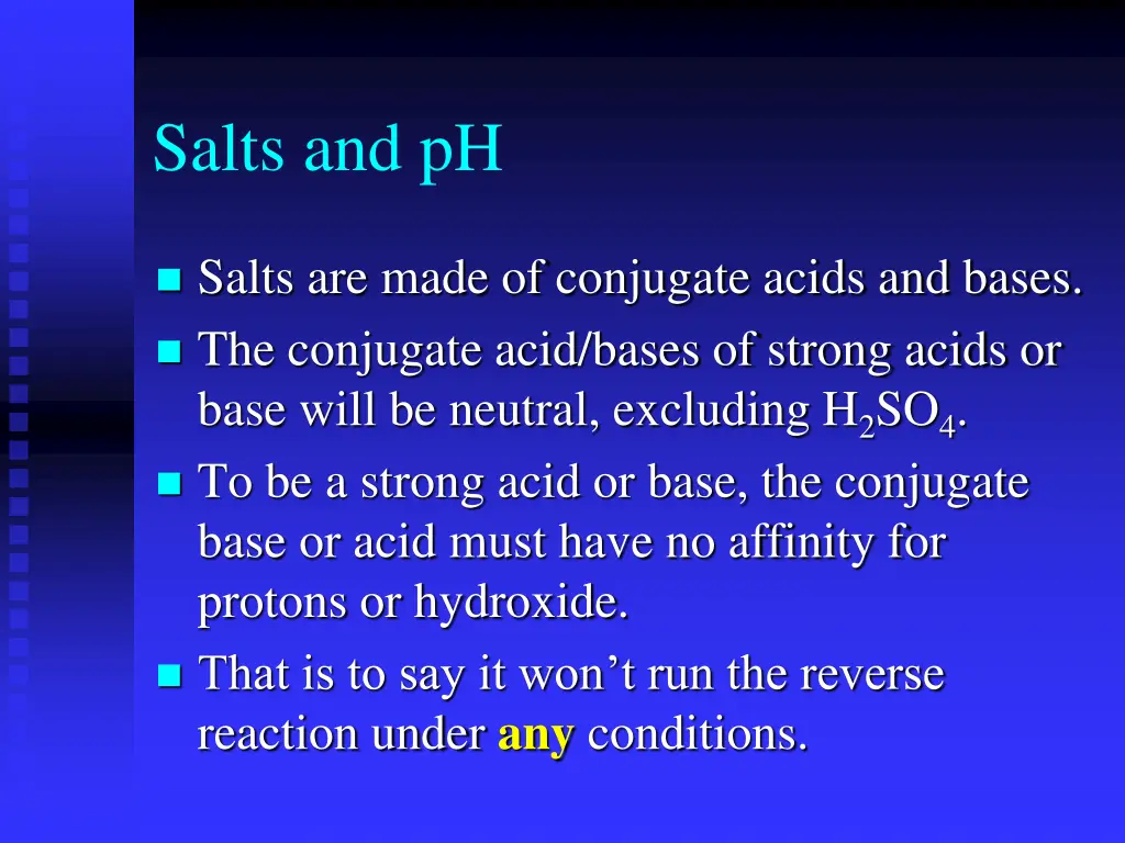 salts and ph