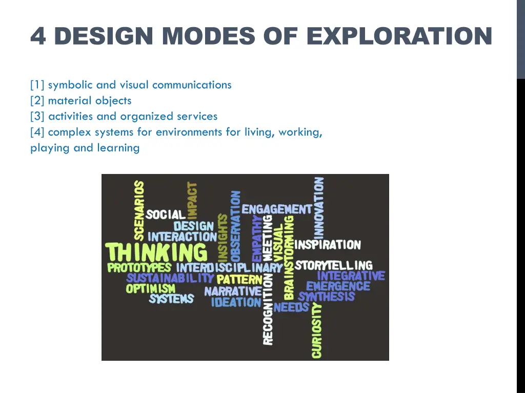 4 design modes of exploration