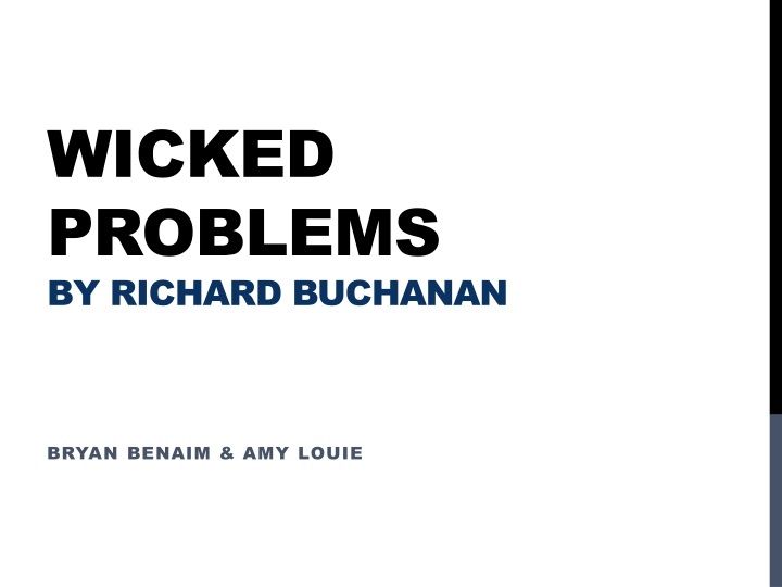 wicked problems by richard buchanan