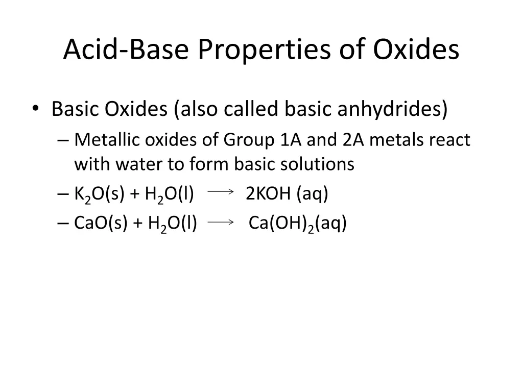 acid base properties of oxides 1