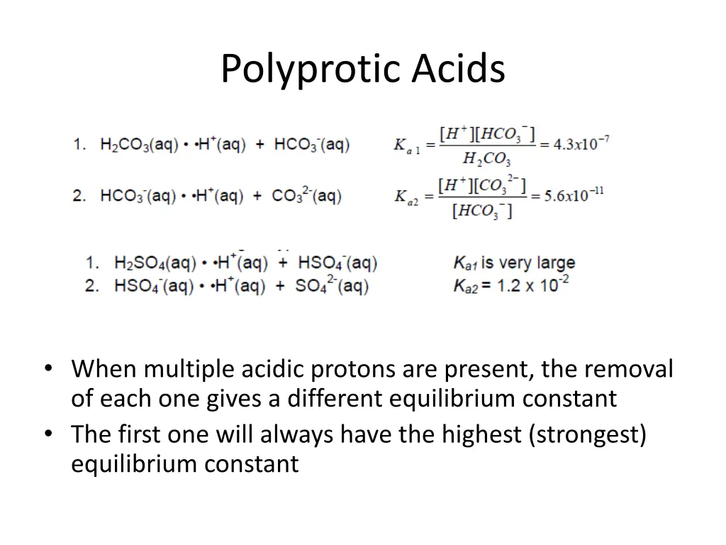 polyprotic acids