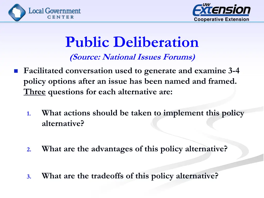 public deliberation source national issues forums