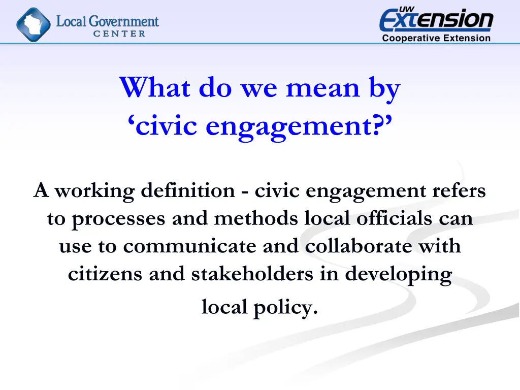 what do we mean by civic engagement