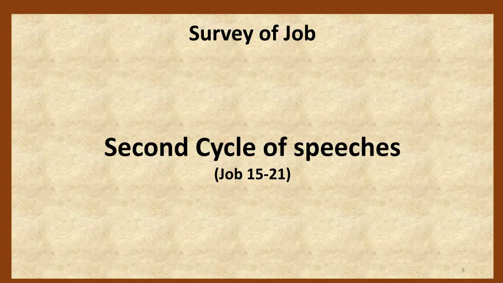 survey of job 1