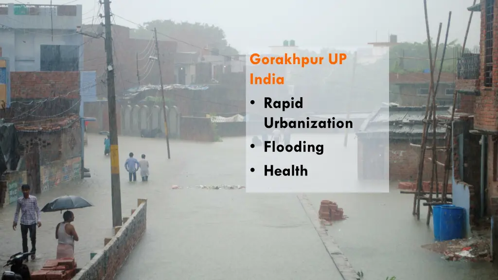 gorakhpur up india rapid urbanization flooding