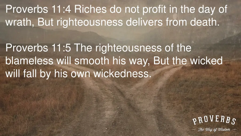 proverbs 11 4 riches do not profit