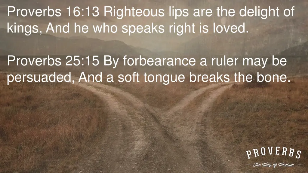 proverbs 16 13 righteous lips are the delight