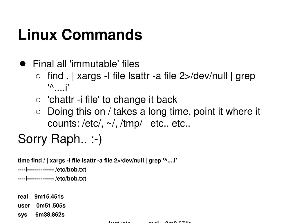 linux commands