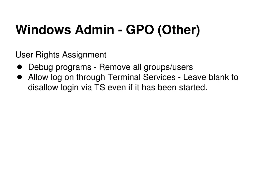 windows admin gpo other