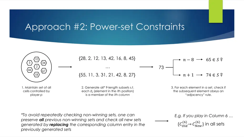 approach 2 power set constraints