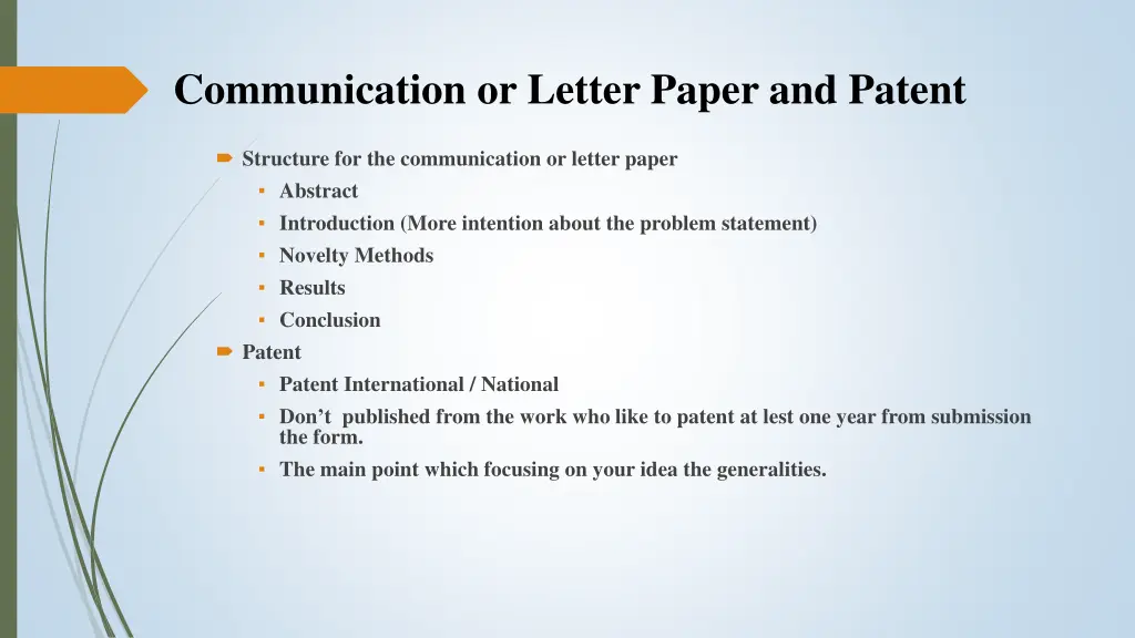 communication or letter paper and patent