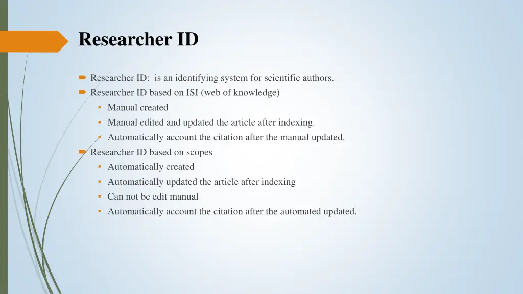 researcher id