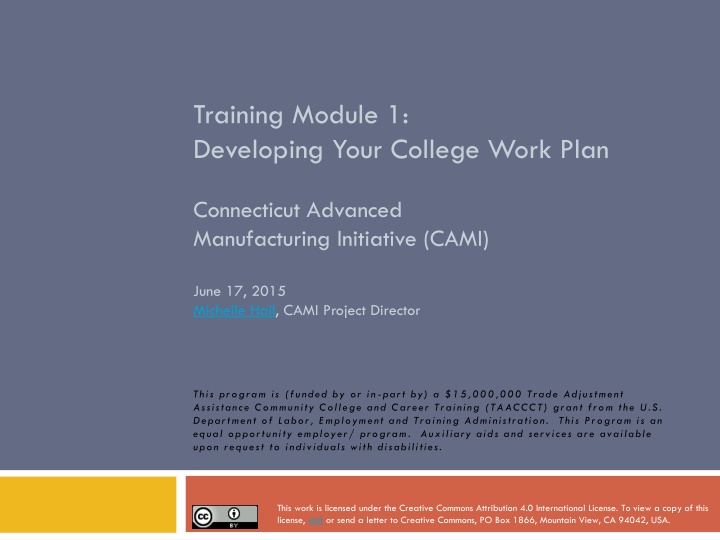 training module 1 developing your college work