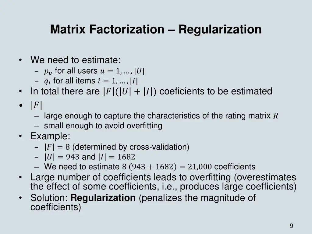 matrix factorization regularization