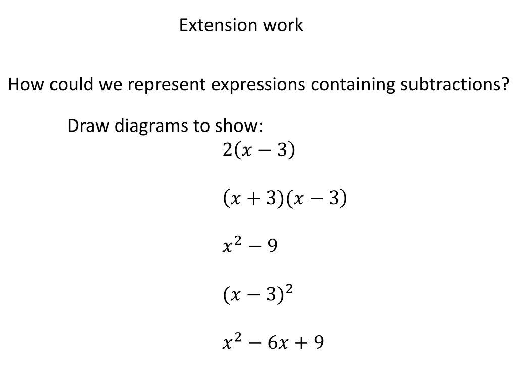 extension work