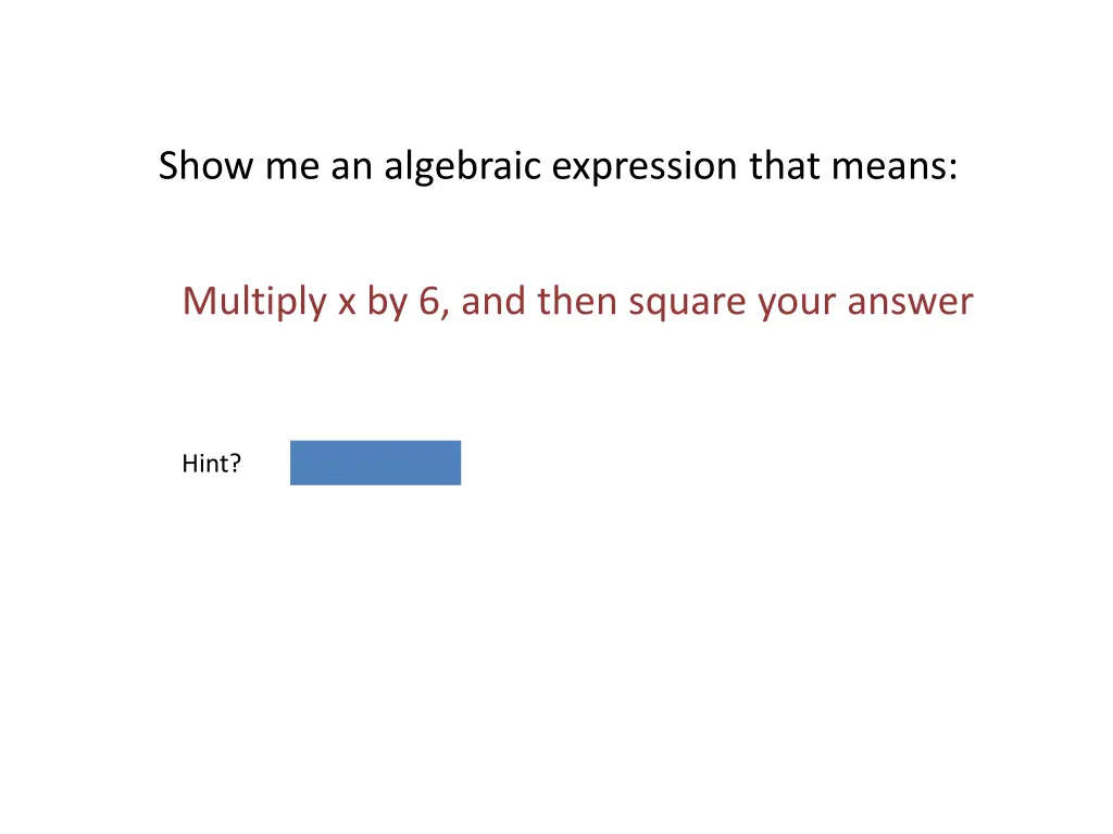 show me an algebraic expression that means 4