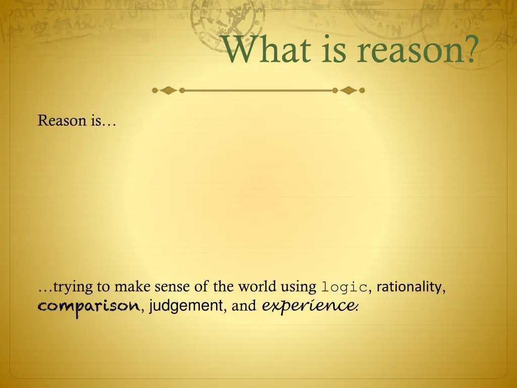 what is reason