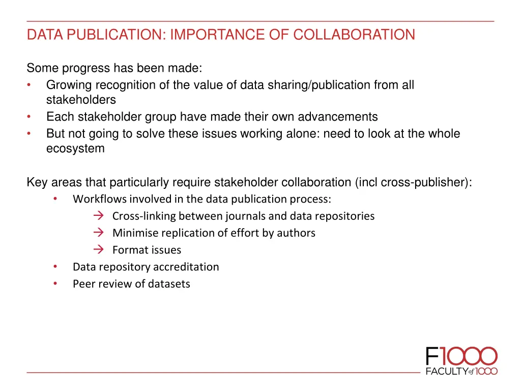 data publication importance of collaboration