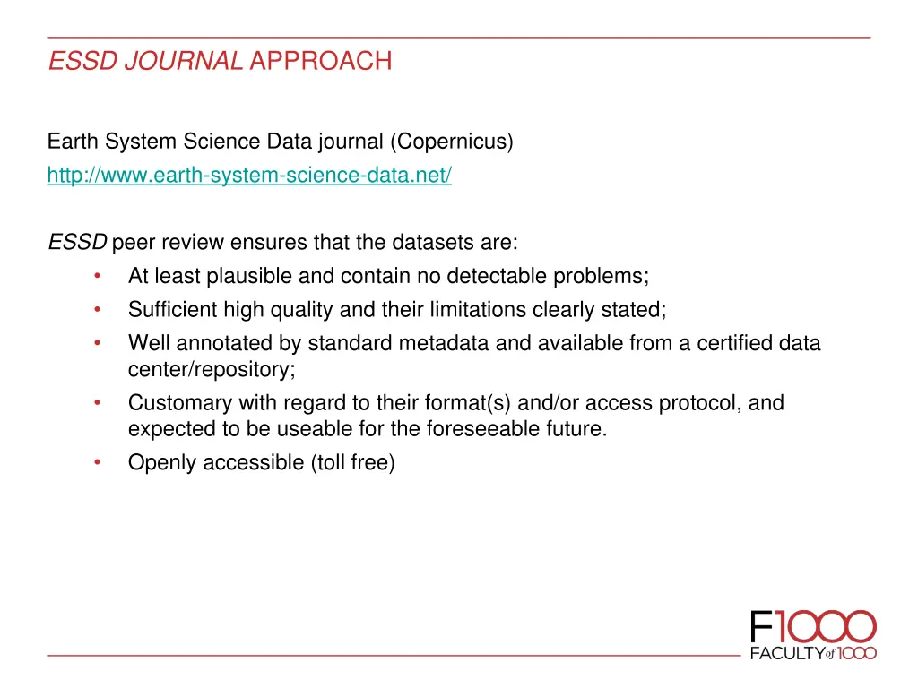 essd journal approach