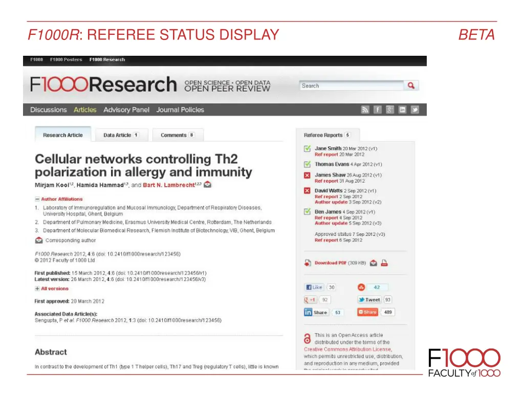 f1000r referee status display