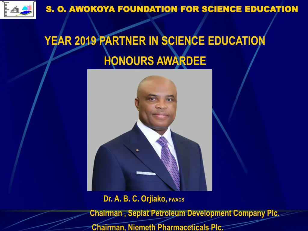 s o awokoya foundation for science education 14