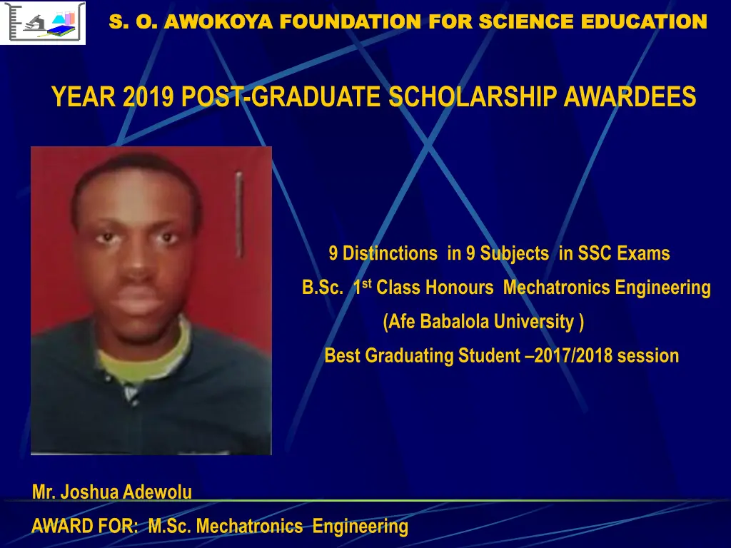 s o awokoya foundation for science education 4