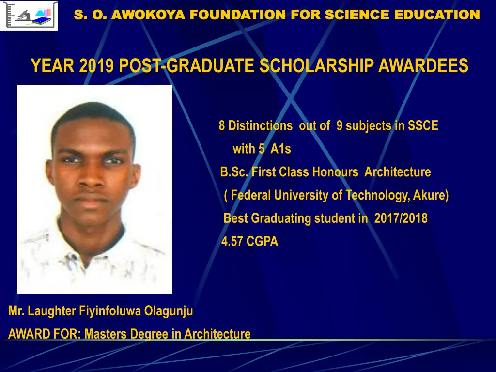 s o awokoya foundation for science education 6