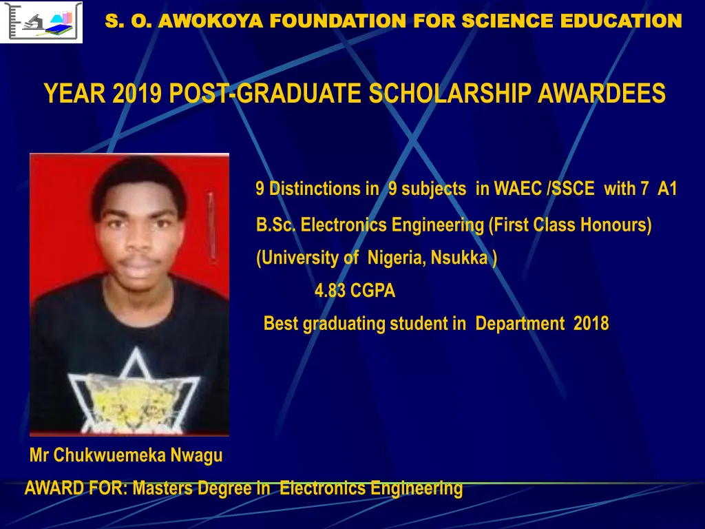 s o awokoya foundation for science education 9