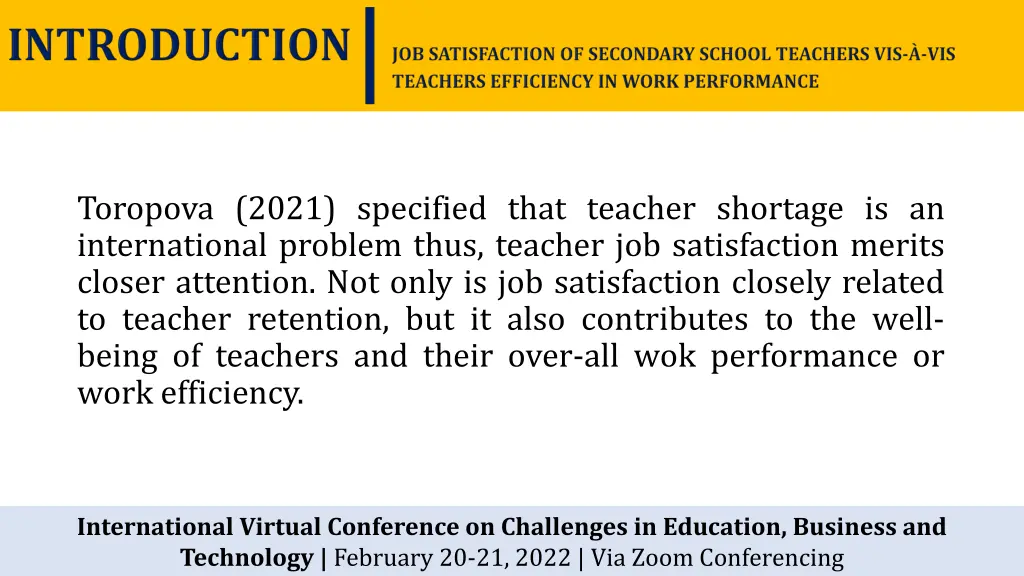 toropova 2021 specified that teacher shortage