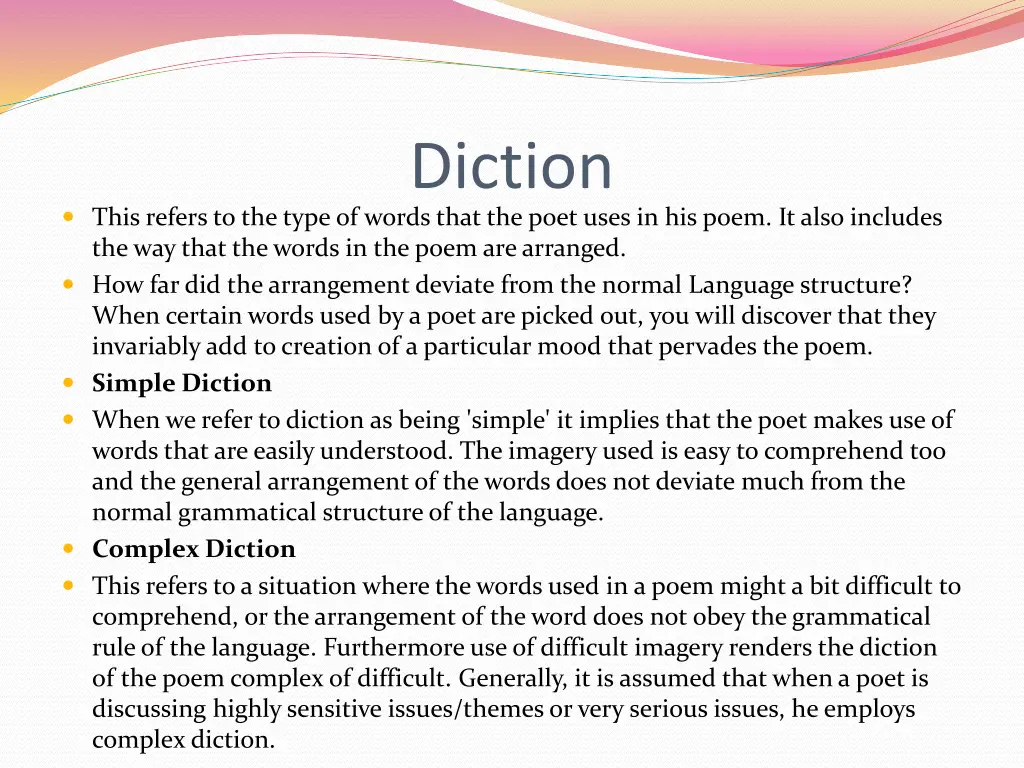 diction