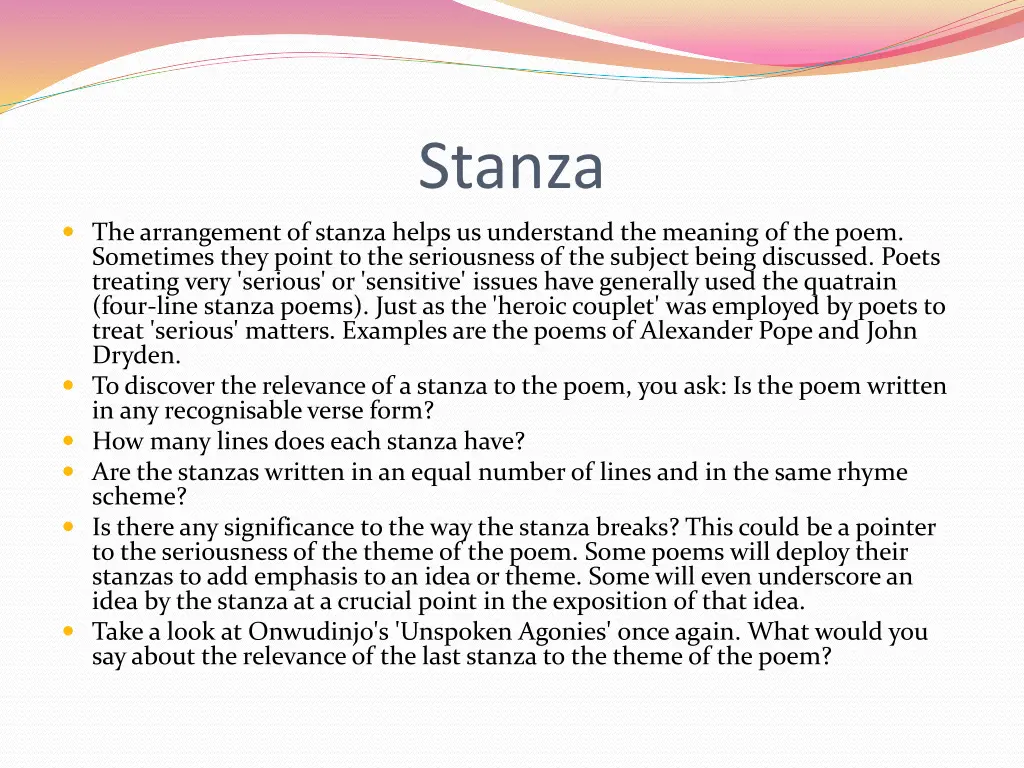 stanza