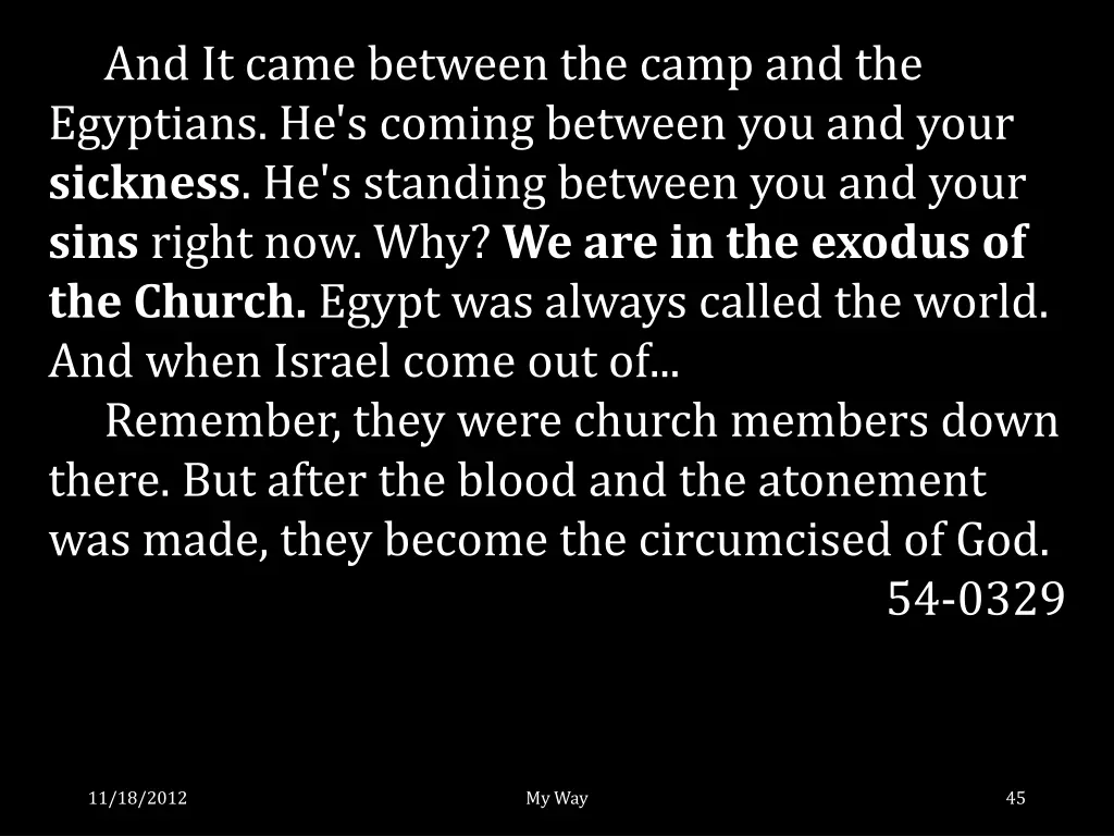 and it came between the camp and the egyptians