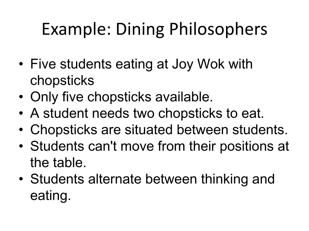 example dining philosophers